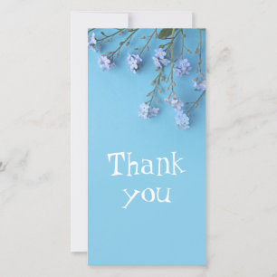 Pretty Spring Forget-me-not flowers Thank You Card