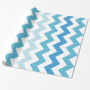 Pretty Spring Pastel Chevron Stripe Wrapping Paper