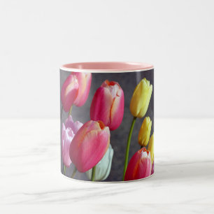 Pretty spring tulip coffee mug