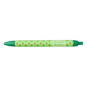 Pretty Spring Wedding Apple blossom and Apples Black Ink Pen