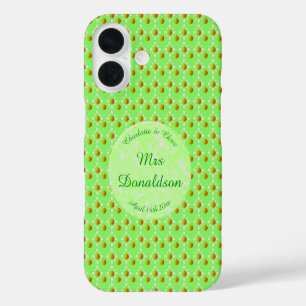 Pretty Spring Wedding Apple blossom and Apples iPhone 16 Case