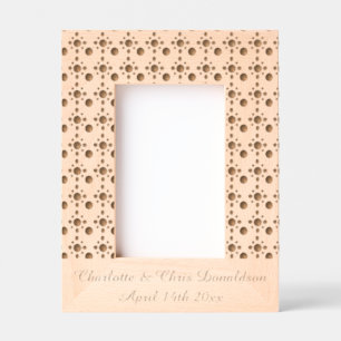 Pretty Spring Wedding Apple blossom and Apples Etched Frames