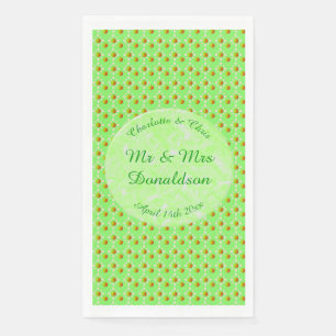 Pretty Spring Wedding Apple blossom and Apples Napkin