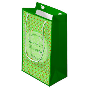 Pretty Spring Wedding Apple blossom and Apples Small Gift Bag