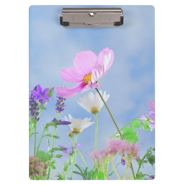 Pretty Spring Wild Flowers Clipboard (Front)