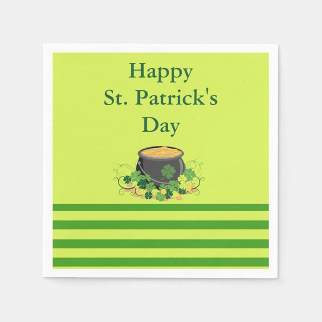 Pretty St. Patrick's Day Napkin (Front)
