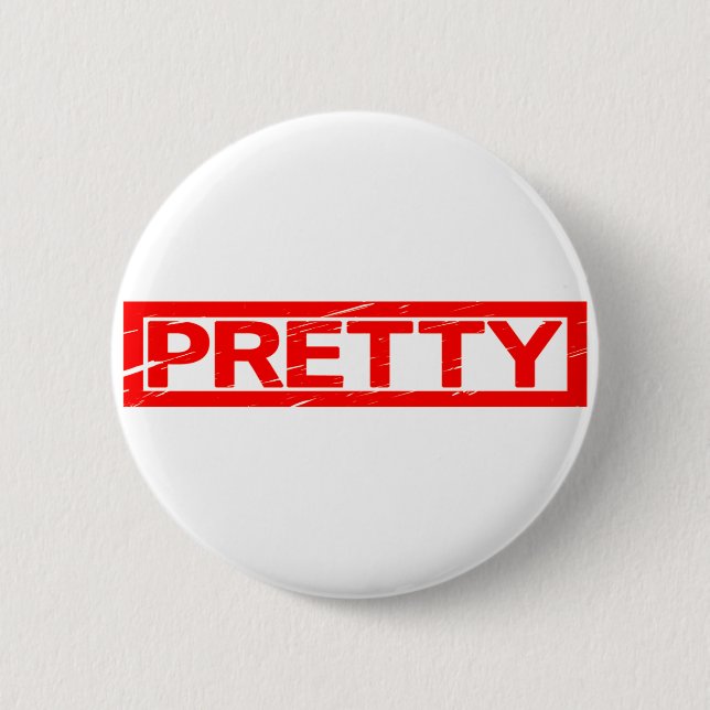 Pretty Stamp 6 Cm Round Badge (Front)