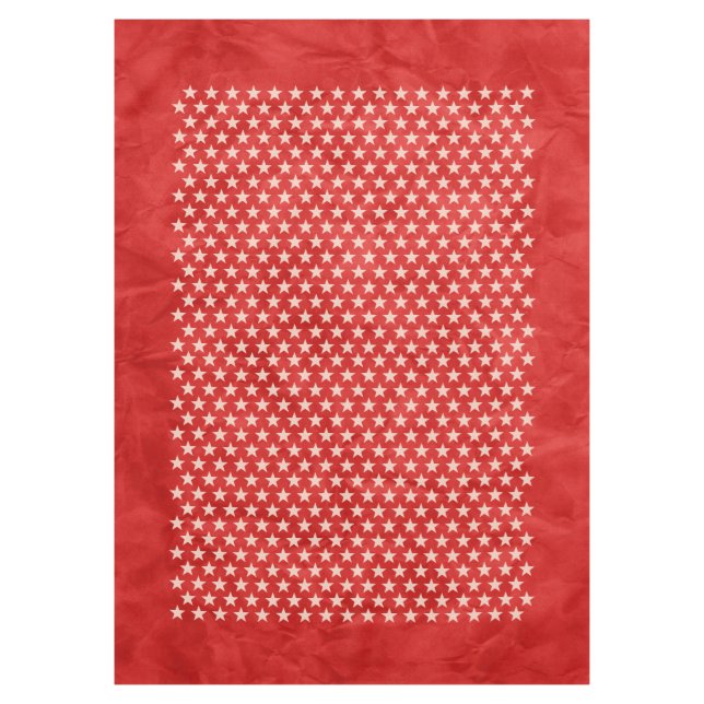 Pretty Stars Pattern transparent + your background Tablecloth (Front)