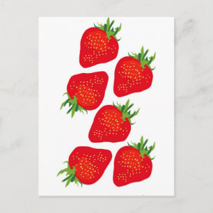Pretty Strawberries Postcard