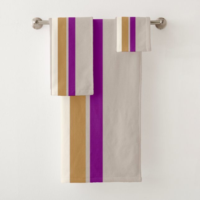 Pretty Striped Towel Set (Insitu)