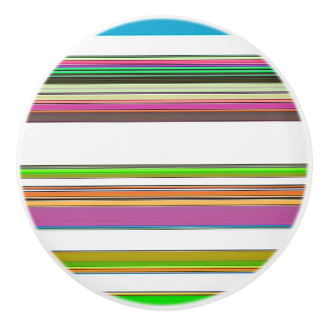 PRETTY STRIPES CERAMIC KNOB (Front)