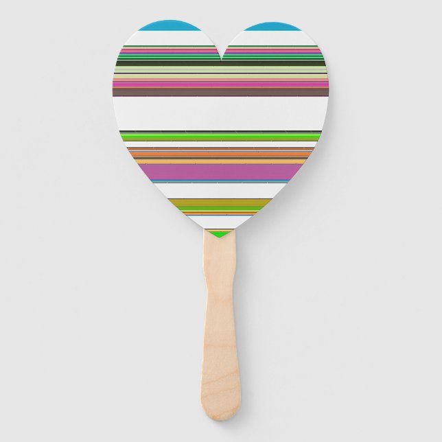 PRETTY STRIPES HAND FAN (Front)