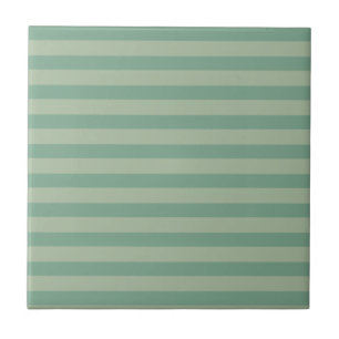 Pretty stripes in retro style Greeny home living Tile