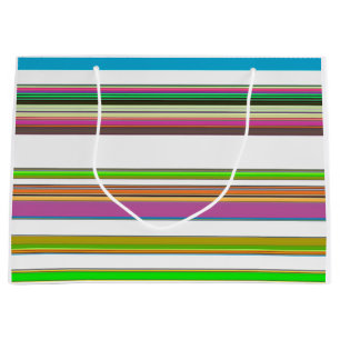 PRETTY STRIPES LARGE GIFT BAG
