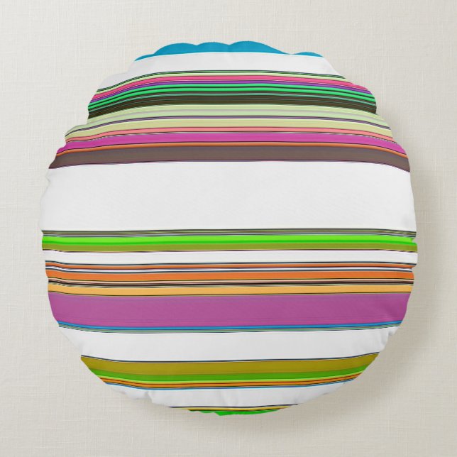 PRETTY STRIPES ROUND CUSHION (Front)