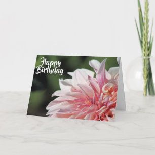 Pretty Summer Dahlia Greeting Card