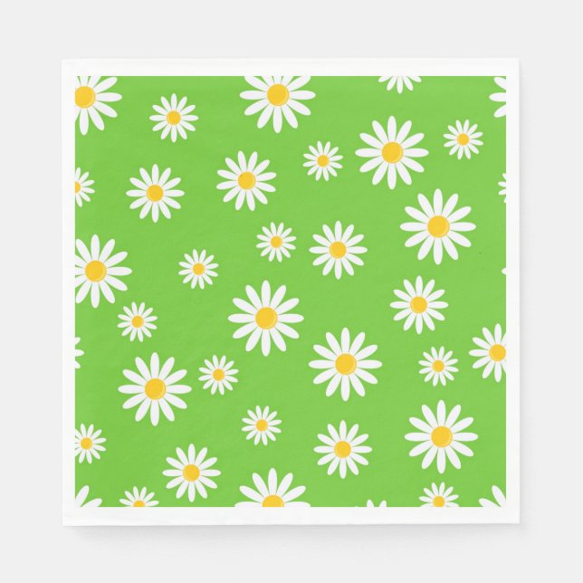 Pretty Summer Daisies Napkin (Front)