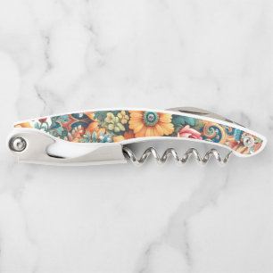 Pretty Summer Flowers Corkscrew