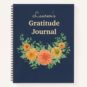 Pretty Summer Flowers Gratitude Journal