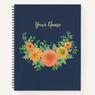 Pretty Summer Flowers Smile Notebook
