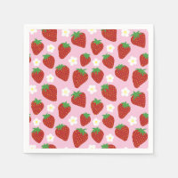 Pretty summer strawberry pattern