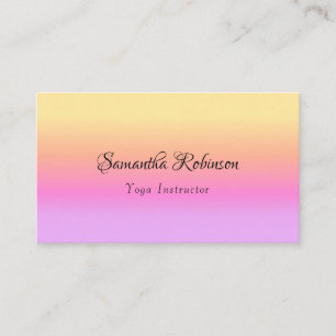 Pretty Summer Sunrise Design Business Card