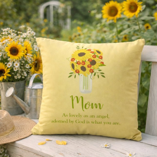 Pretty Sunflower Bouquet for Mum Cushion (Creator Uploaded)