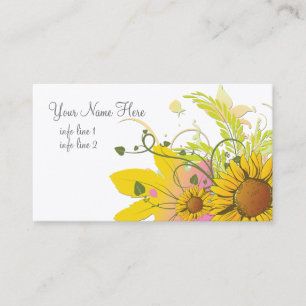 Pretty Sunflower Business Card