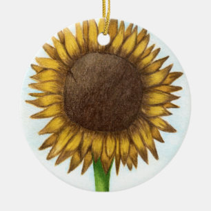 Pretty Sunflower Ceramic Tree Decoration