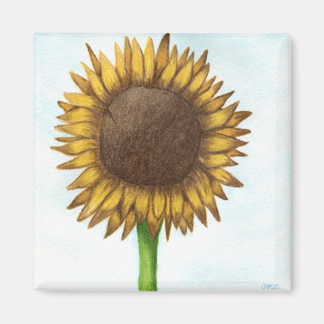Pretty Sunflower Magnet (Front)