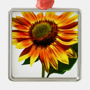 Pretty Sunflower Metal Tree Decoration