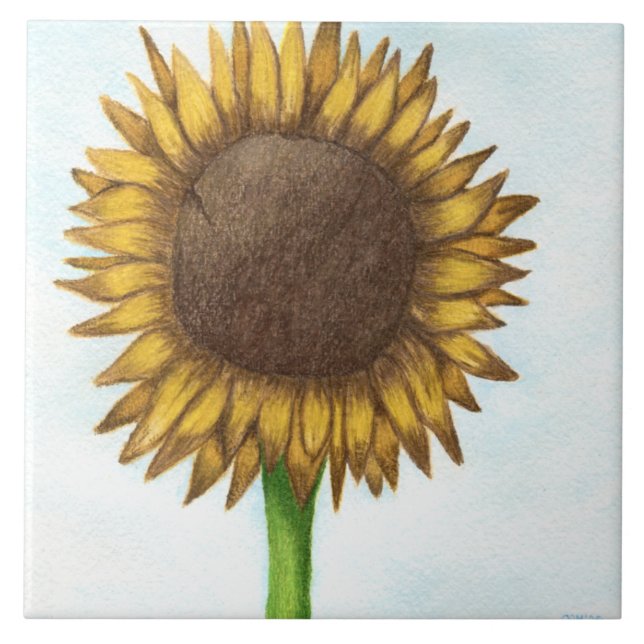 Pretty Sunflower Tile (Front)