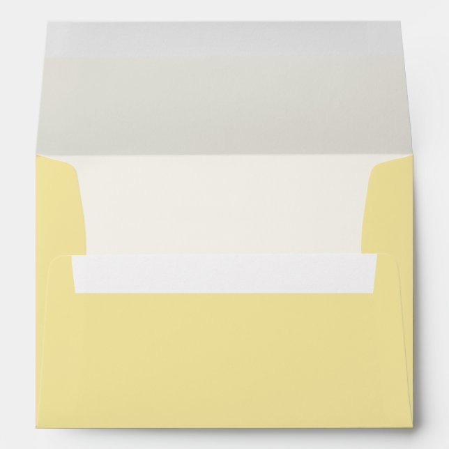 Pretty Sunny Yellow Wedding Envelope (Back (Bottom))