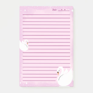 Pretty Swan Delicate Notes