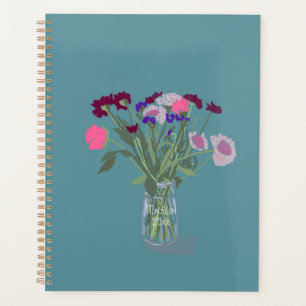 Pretty Sweet Boho Wildflowers +Custom Name Planner