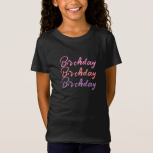 Pretty Sweet Fun Birthday Girls T-Shirt
