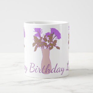 Pretty Sweet Original Flower Illustration Women’s Large Coffee Mug