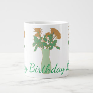 Pretty Sweet Original Flower Illustration Women’s Large Coffee Mug