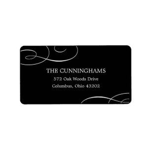 Pretty Swirls Address Labels