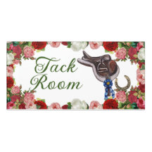 pretty tack room sign roses