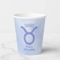 Pretty Taurus Astrology Sign Custom Birthday Party
