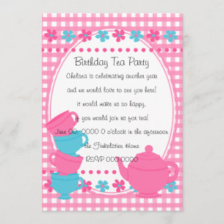 Pretty Tea Party Invitation