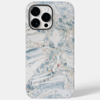 Pretty Teal Blue white Turquoise Geode Pattern iPhone 14 Pro Max Case