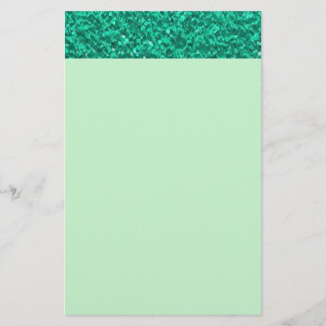 Pretty Teal Plaster Texture Stationery (Front)