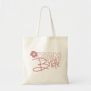Pretty Team Bride & Hibiscus Flower Tote Bag
