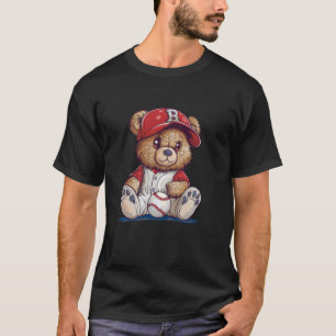 Pretty Teddy Costume for Baseball Fans T-Shirt