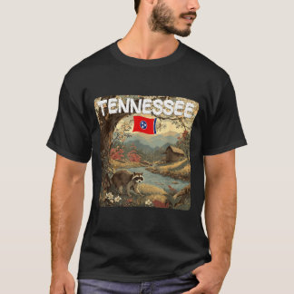 Pretty Tennessee Racoon in Nature Graphic T-Shirt