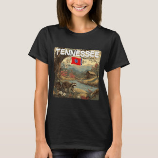 Pretty Tennessee Racoon in Nature Graphic T-Shirt