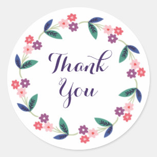 Pretty Thank you Sticker