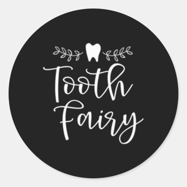 Pretty Tooth Fairy Dental Hygienist Classic Round Sticker (Front)